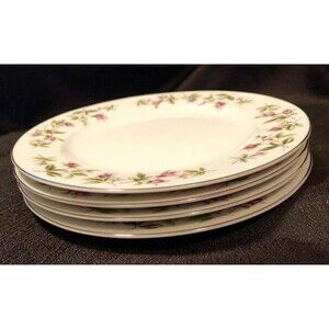 Fine China Dinner Salad Plates by Fine China of Japan 8 Piece Set Pattern FCJ46